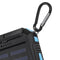 Electric Charging Solar Power Bank Case 2 LED Dual Ports Waterproof Power Bank For Smartphone