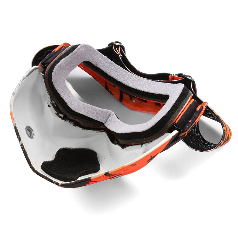 Detachable Modular Face Mask Shield Goggle Protect Motorcycle Helmet