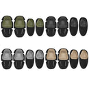 4Pcs Paintball Airsoft Combat Protective Military Tactical Knee Elbow Protector Pad Set Insert CS Training Gear