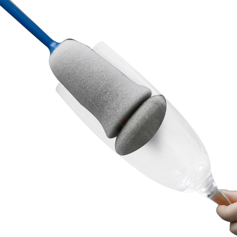 Long Handle Replaceable Kitchen Cleaning Tool Soft Cleaning Sponge Cup Brush
