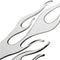 Flames Stickers 3D Decals Metal Motorcycle Car Decoration