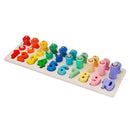 Preschool Learning Montessori Math Counting Board Digital Shape Pairing Educational Toys