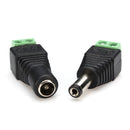 10 x Male Female 12V DC Power Plug Jack Adapter Connector 5.5x2.1mm for CCTV