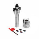 Drillpro R8 FMB22 400R 50mm Face End Mill Cutter with 4pcs Blue Nano APMT1604 Carbide Inserts