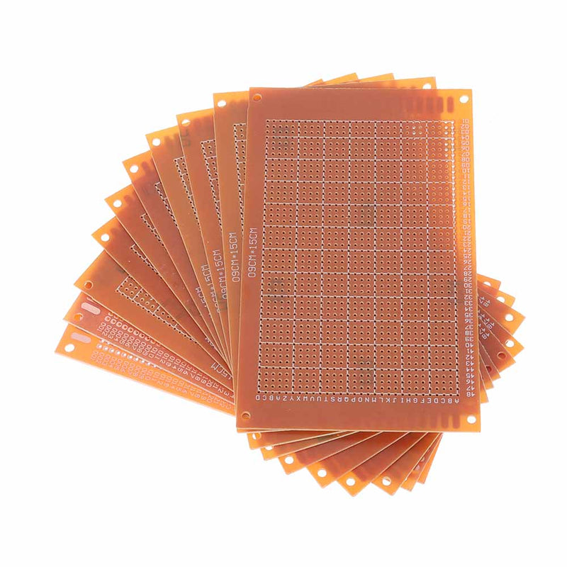 10pcs Universal PCB Board 9x15cm 2.54mm Hole Pitch DIY Prototype Paper Printed Circuit Board Panel Single Sided Board