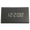 USB Voice Control Wooden Wooden Triangle Temperature LED Digital Alarm Clock Humidity Thermometer