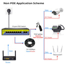 Hiseeu POE-X1010B 48V 10 Ports POE Switch with Ethernet 10/100Mbps IEEE 802.3 for IP CCTV Security Camera System