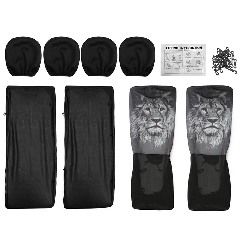 Durable Polyester Fabric Car Seat Cover Universal Fit For Cars Trucks Vans SUV 45X35X10CM