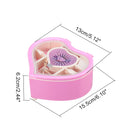 Heartshaped Dancing Ballerina Classical Music Box for Home Decoration Kids Gift