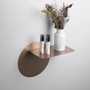KCASA Rounded Floating Stainless Steel Wall Shelves for Decorative Display Organizer Storage Baskets Holders for Bathtoom Kitchen Office