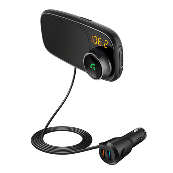 Bakeey QC 3.0 LED Display Fast Charging Car Charger bluetooth FM Transmitter Magnetic Phone Holder MP3 Music Player For iPhone XS 11Pro Huawei P30 Pro Mate 30 5G