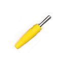 Amass 5 Colors 4mm Cross Nickel Plated Copper Banana Plug With PVC Rubber Sheath