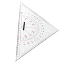 2pcs Navigation Triangular Protractor 300mm Acrylic Hypotenuse Nautical Squares