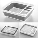 Portale Folding Basket Fruit Vegetable Basin Bowl Dishes Drain Busket Clothes Foldable Storage Washing Basket