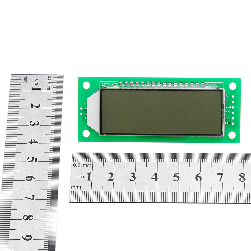 EDS803 5V 6 Digit 7 Segment LCD Display Screen Static Driving TN Positive Display With Backlight Blu