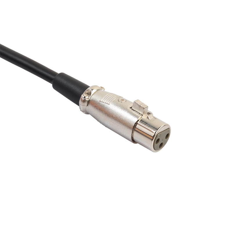 REXLIS BK3127-3 1/1.8/ 3M 3-Pin Male to Mono Female Shielded Microphone Audio Cable