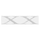 MODEL X Car Body Stickers X Shape Carbon Back Matte Electroplated Silver