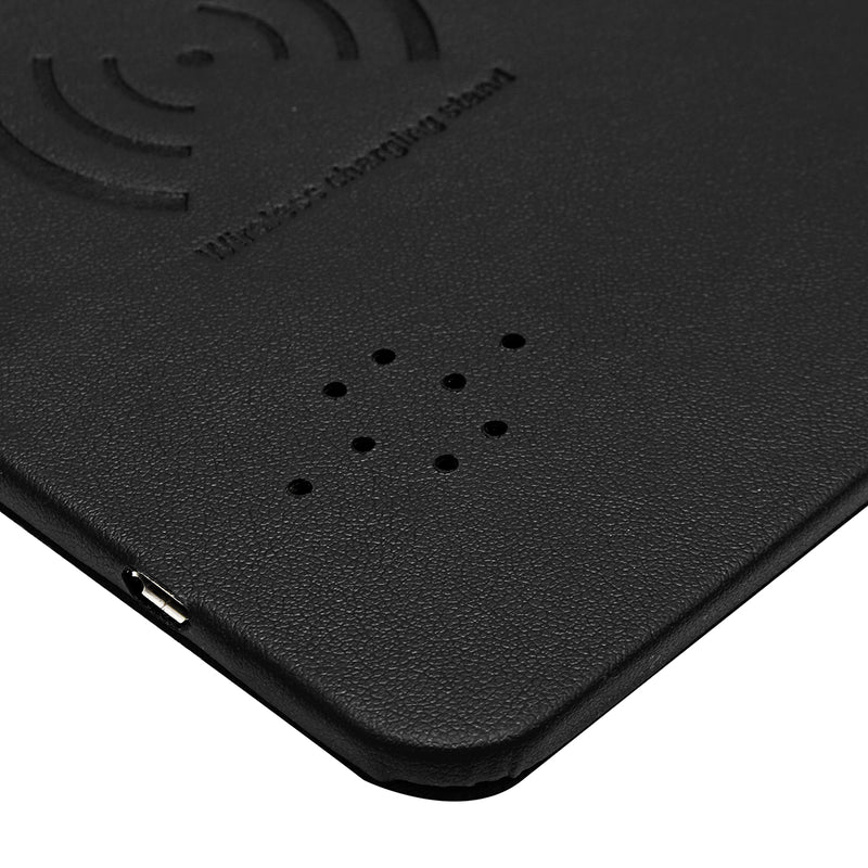 Imitation Leather Mobile Phones Wireless Fast Charger Mouse Pad Qi Wireless Charging
