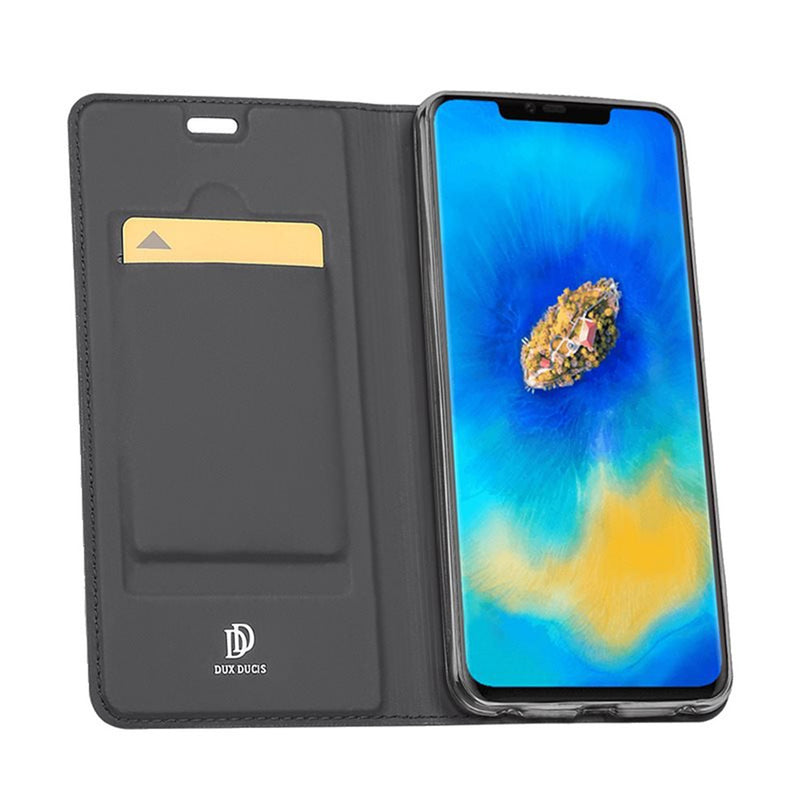 DUX DUCIS Flip Magnetic Adsorption PU Leather Card Slot Full Cover Protective Case for Huawei Mate 20 Pro
