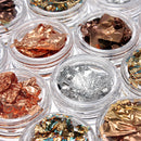 12 Boxes Copper Foil Paillette Chip Nail Art Design Tips Decorations DIY Manicure
