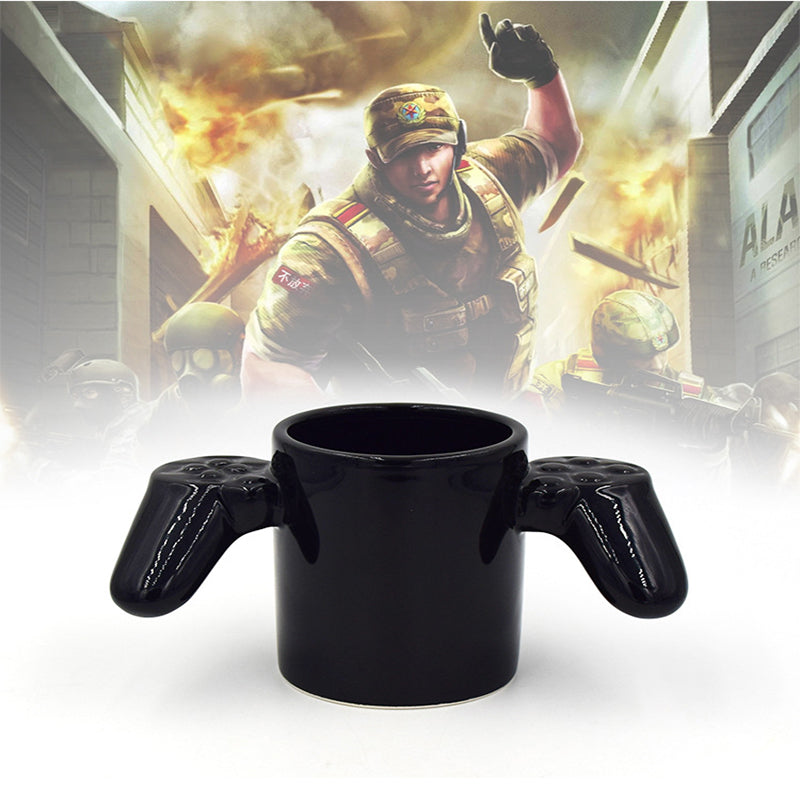 Creative Ceramic Mug Handles Controller Gamepad Gaming Mug Milk Tea Coffee Mug Cup Xmas Birthday Gift
