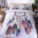 3 PCS Bedding Sets Campanula Printing Quilt Cover Pillowcase For Queen Size