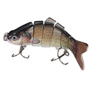 ZANLURE 10cm/17g Fishing Lure 6-Segement Pike Lure With Mouth Swimbait Fishing Bait
