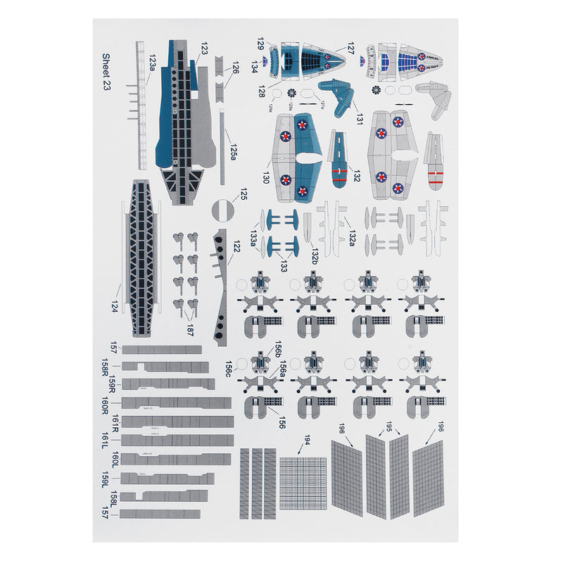 1:250 Scale US Arizona BB-39 Battleship DIY 75cm/30'' Long Card Paper Model Kit Education Toys
