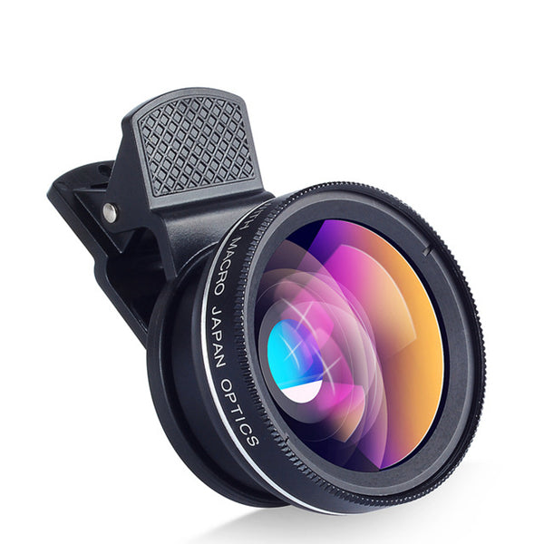 Bakeey 2 in 1 Clip 0.45X Super Wide Angle With Macro Lens HD Camera For Mobile Phone Tablet