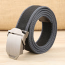 ZANLURE 130cm Fiber Belt Zinc Alloy Buckle Quick Release Tactical Belts