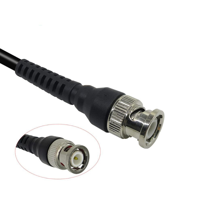 Cleqee P1007B BNC Q9 Male Plug To Dual Test Hooks Clips Probe Test Lead Cable for Oscilloscope Signal Generator