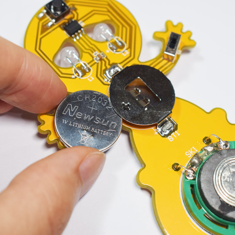 10pcs Geekcreit Yellow Halloween Horror Pumpkin Head Mummy Ghost Screaming DIY LED Flash Kit