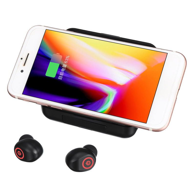 F9-3 TWS bluetooth Bilateral Stereo Noise Reduction IPX5 Waterproof Earphone Headphones with Charging Case