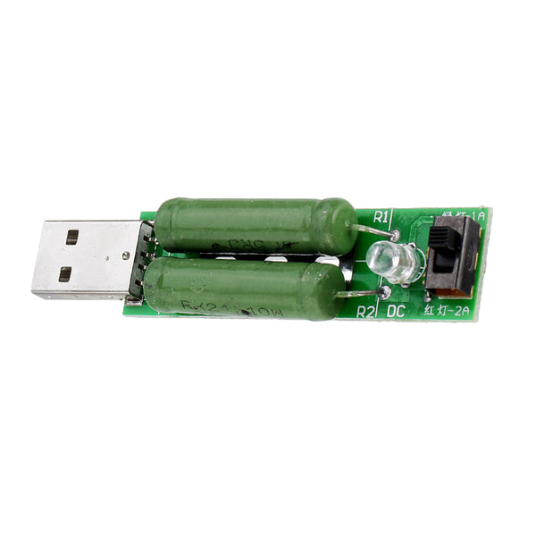 USB Charge Current Detection Load Tester Instrument 2A/1A Discharge Aging Resistance USB Power Adapter