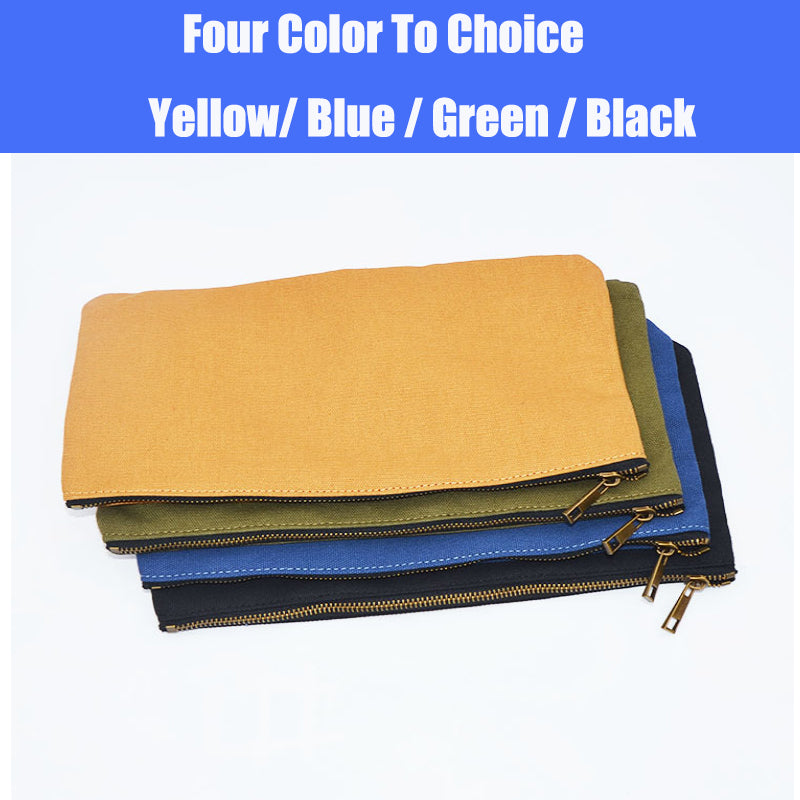 AUG Heavy Duty Multi-purpose Canvas Zipper Tool Pouches Bag Organize Storage Bag