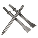 3 Pcs 7'' Length Air Hammers Punch Chipping Chisel Set Round Bar Tool Accessory