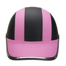 Black & Pink Anti-UV Motorcycle Bike Scooter Half Helmet Baseball Cap Hard Hat