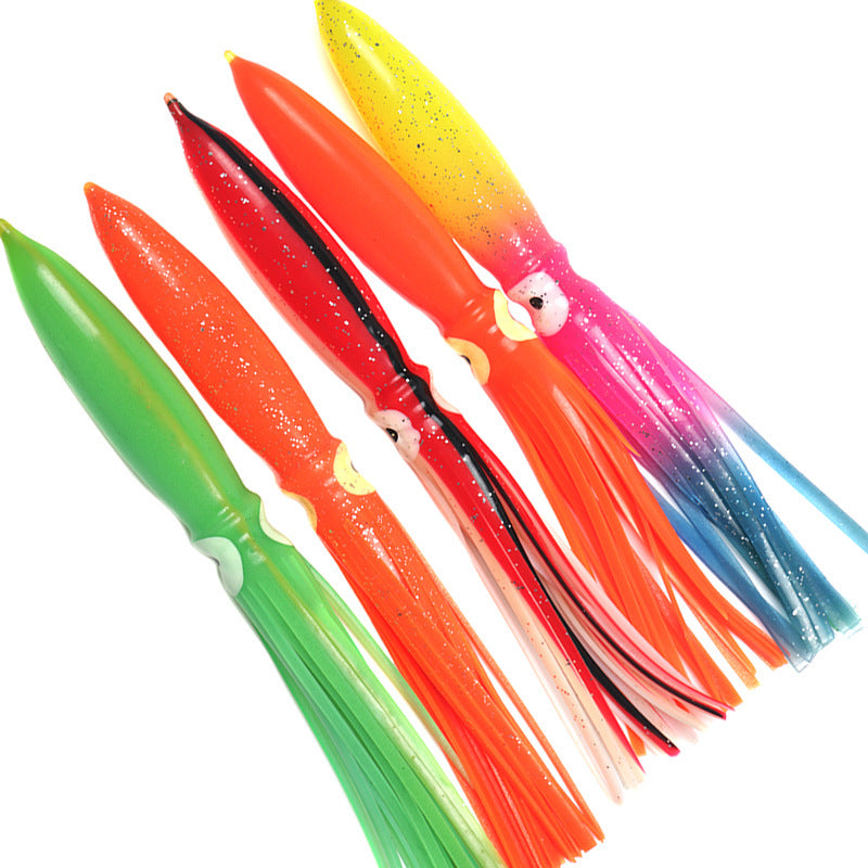 1 Pcs 21cm 19g Rubber Squid Fishing Lure Octopus Soft Bait Portable Fishing Hunting