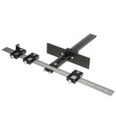 Drillpro Black Aluminum Alloy Cabinet Hardware Jig Drawer Knobs and Pulls Hole Drilling Template Inch and MM