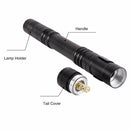 Elfeland XPE 600LM EDC LED Pen Light Flashlight With Clip AAA