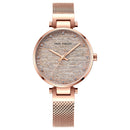MINI FOCUS 0328L Fashion Women Watch Light Luxury 3ATM Waterproof Stainless Steel Strap Quartz Watch