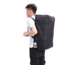 Waterproof Black Oxford Cloth Large Capacity Bag Foldable Backpack Outdoor Sports Fitness Yoga Handbag