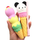 Squishy Pen Cap Ice Cream Cone Animal Slow Rising Jumbo With Pen Stress Relief Toys Student Office Gift