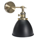 E27 Vintage Antique Industrial Bowl Sconce Loft Rustic Stair Wall Lamp Light Fixture
