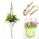 48'' 4 Legs Macrame Plant Hanger Holder Hanging Planter Basket Jute Rope Beads
