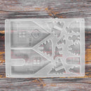2Pcs Handmade Mould Christmas Tree House Silicone Mold DIY Clay Epoxy Resin Pendant