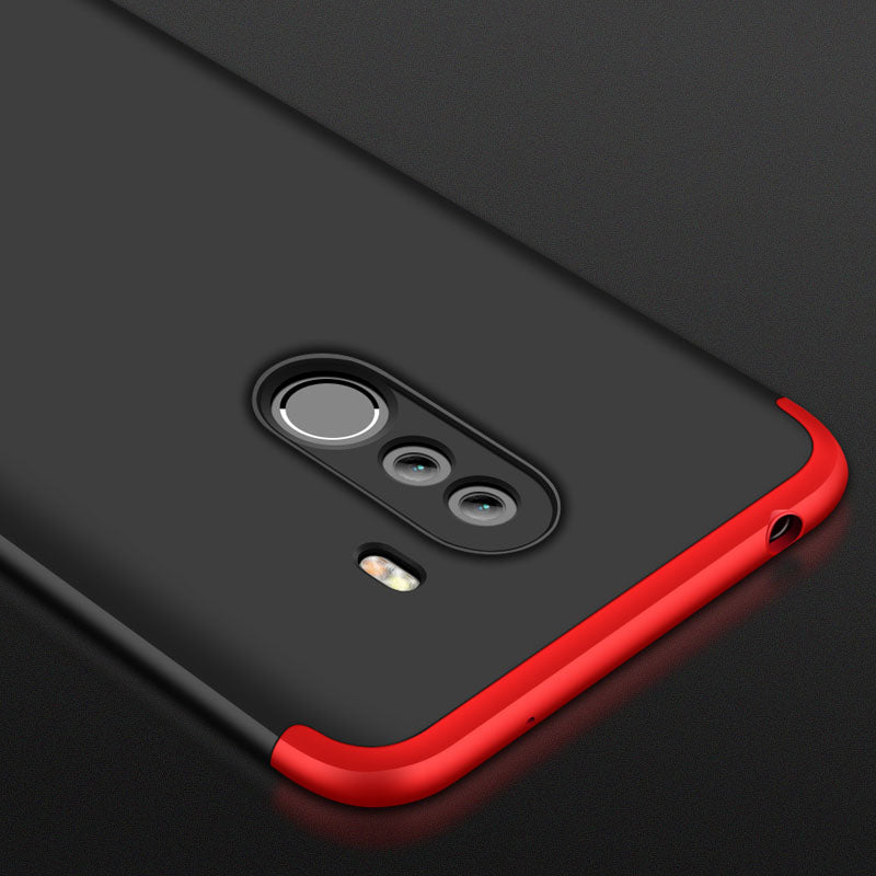 Bakeey 3 in 1 Double Dip 360 Full Hard PC Protective Case For Xiaomi Pocophone F1