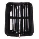Y.F.M 8Pcs Blackhead Remover Pimple Stainless Steel Acne Needle Tool Kit