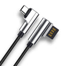 Bakeey 3A Reversible Double 90 Degree Angle Type C Braided Fast Charging Data Cable For Phone Tablet