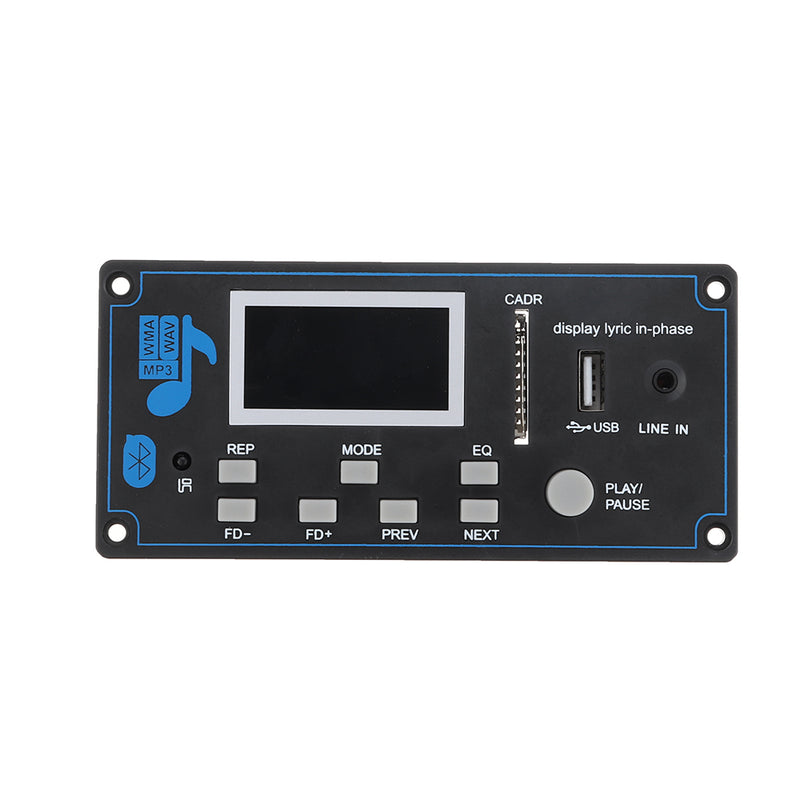 Bluetooth MP3 Audio Decoder Board WMA USB SD FM AUX Decoding Car MP3 Module Lyrics Synchronization DIY Speaker Amp Home Theater